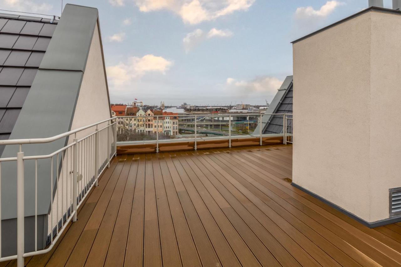 Old Town Szczecin Blue Apartment ภายนอก รูปภาพ