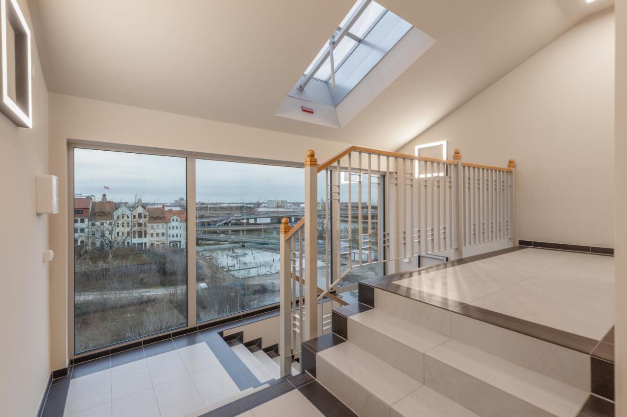 Old Town Szczecin Blue Apartment ภายนอก รูปภาพ