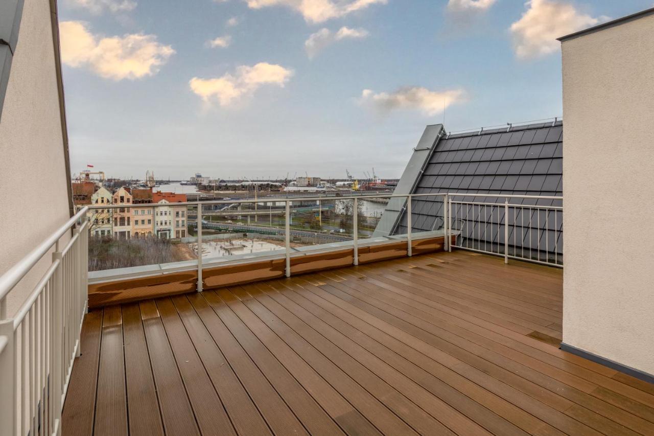 Old Town Szczecin Blue Apartment ภายนอก รูปภาพ